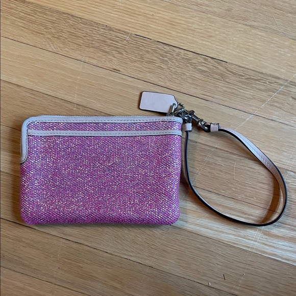 Coach Sparkly Pink Wristlet - Picture 5 of 6